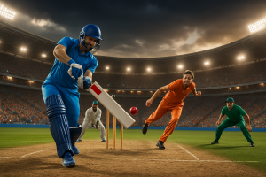 Live Cricket Odds Analysis in India - Vibrant cricket action